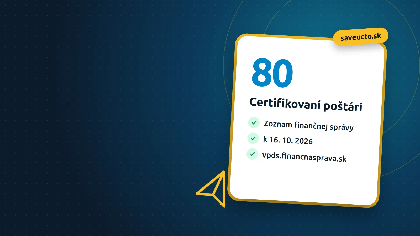 Zoznam certifikovaných digitálnych poštárov finančnej správy